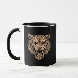 Void Tiger Abstrakt Kraftsymbol Styrka Mugg