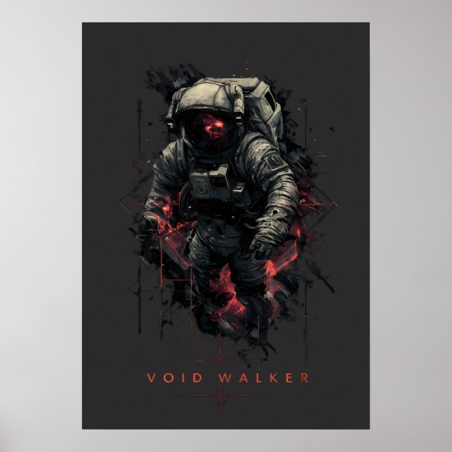 Void Walker Astronaut Heavy Metal Poster (Framsidan)
