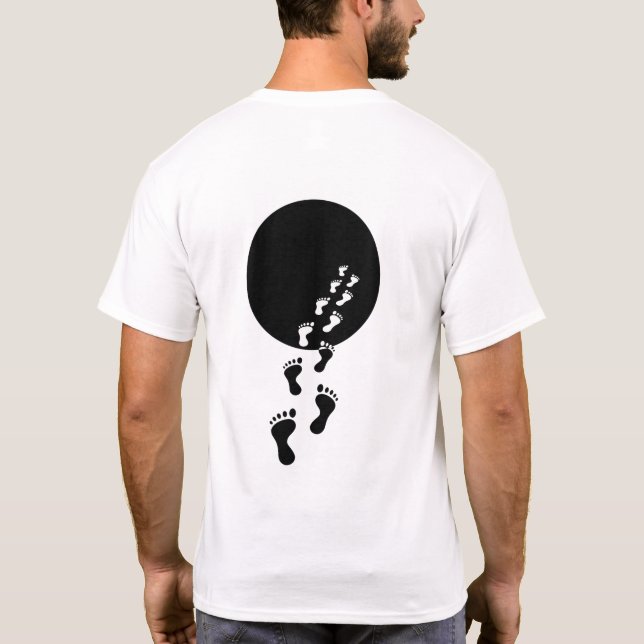VOID WALKER T-shirt med minimalistisk estetik (Baksida)