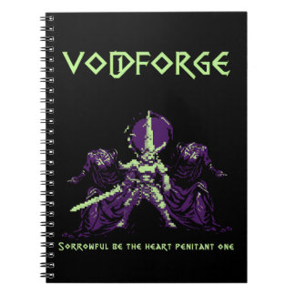 Voidforge "Ångerfulla Enheten" Mörk Fantasy Pixel  Anteckningsbok
