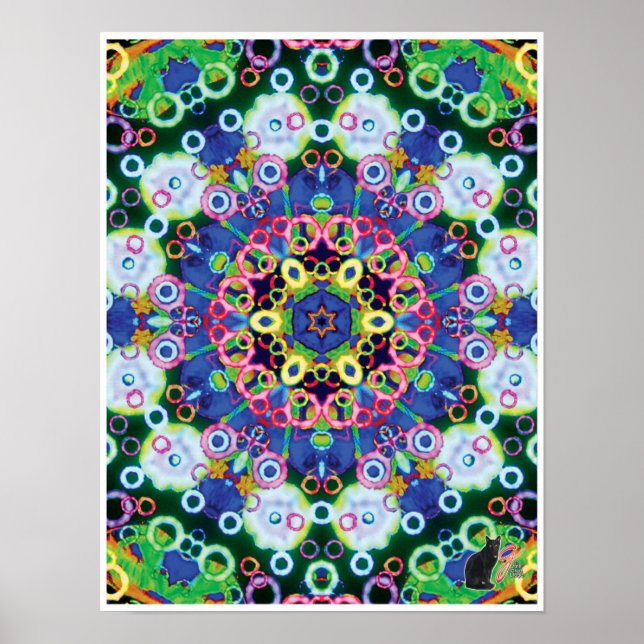Voila Kinetic Collage Kaleidoscope Poster (Framsidan)