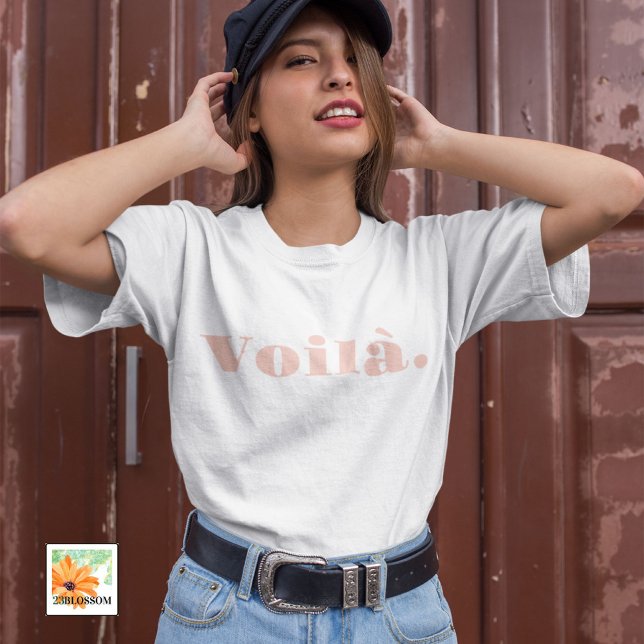 Voilà Shirt, Fransk Say Gift, Paris Ord T Shirt (Skapare uppladdad)