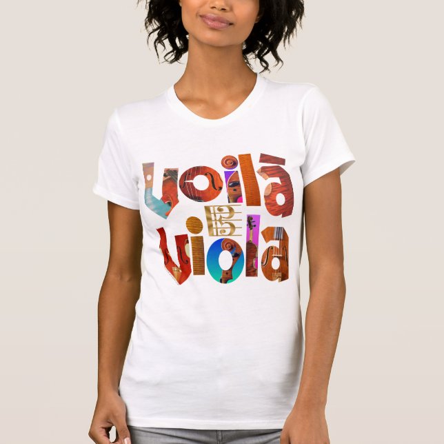 Voilà Viola! T-shirt (Framsida)