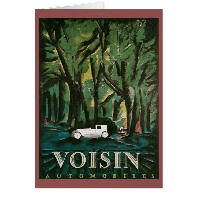 Voisin bilar hälsningskort (Framsidan)