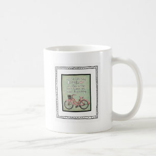 vol25--liv är likt rida en bicyle kaffemugg