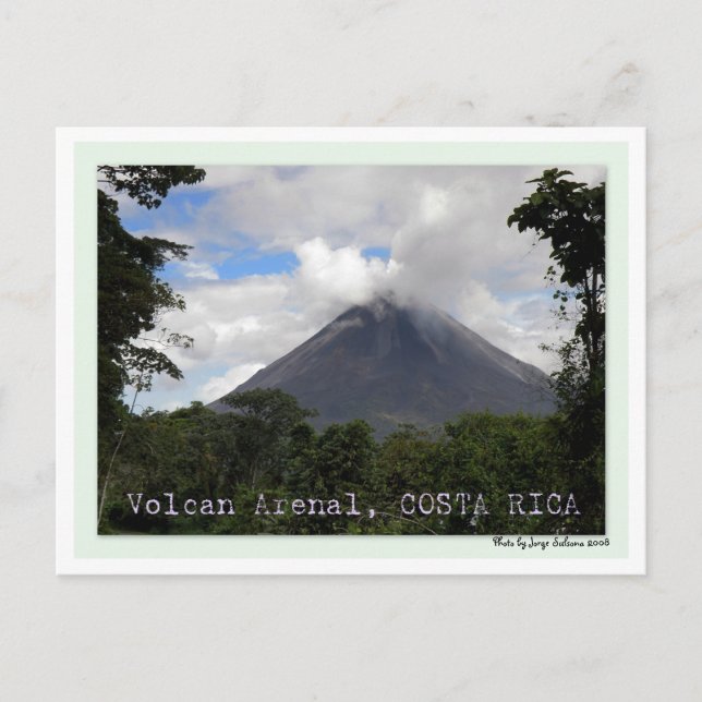 Volcan Arenal COSTA RICA Vykort (Framsida)