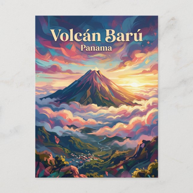 Volcán Barú Panama Vykort (Framsida)