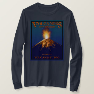 Volcán de Fuego Guatemala Långärmad T Shirt