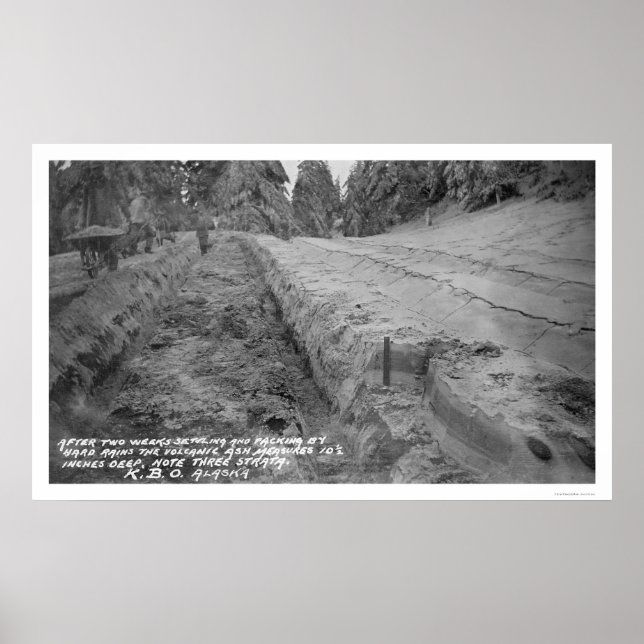Volcanic Ash in Alaska 1912 Poster (Framsidan)