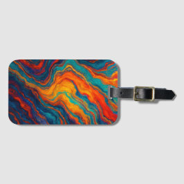 Volcanic Color Flow Texture Bagagebricka