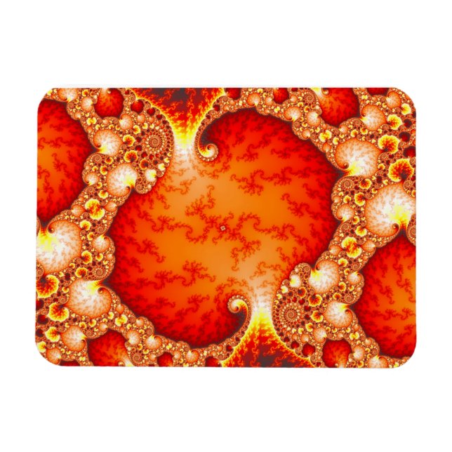 Volcanic Garden - Fractal art Magnet (Horisontell)