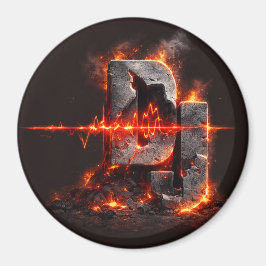 Volcanic Pulse DJ Magnet