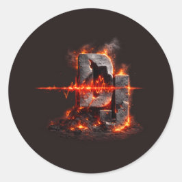 Volcanic Pulse DJ Runt Klistermärke