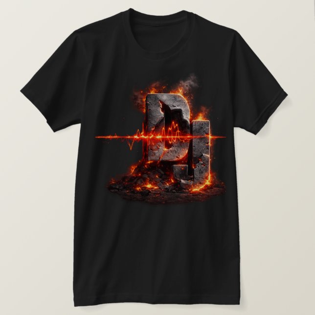 Volcanic Pulse DJ T Shirt (Design framsida)