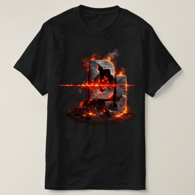 Volcanic Pulse DJ T Shirt (Design framsida)