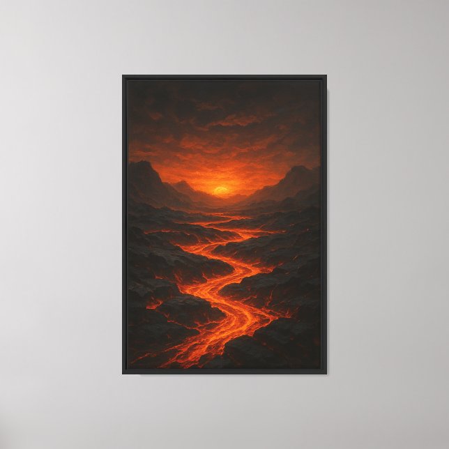 Volcanic Twilight Canvastryck (Framsida)