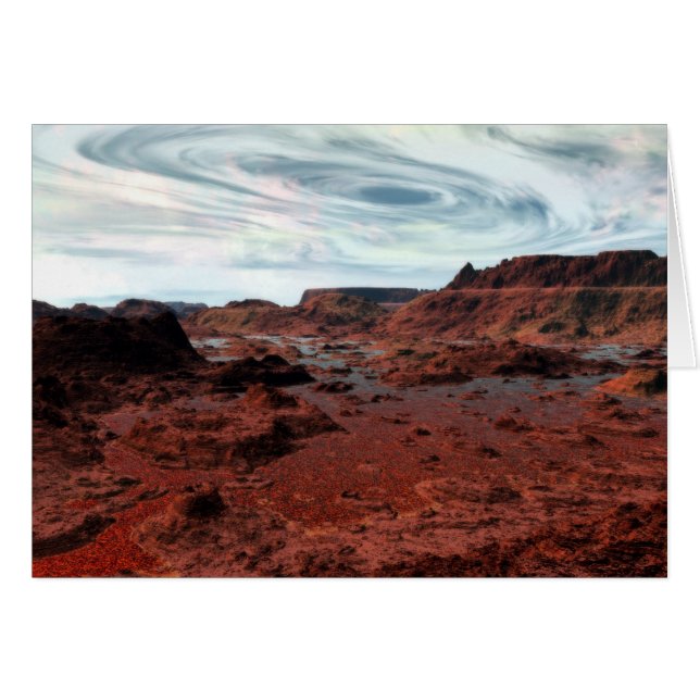 Volcanic Vortex Hälsningskort (Framsidan Horizontal)