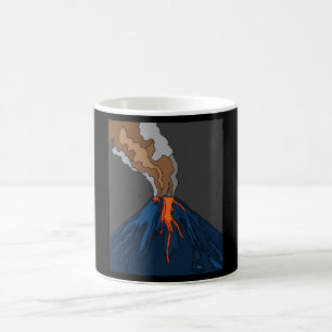 Volcaniskt fel Volcano Eruption Lava Kaffemugg