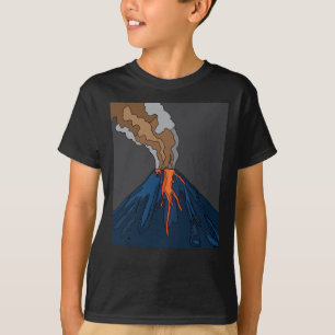 Volcaniskt fel Volcano Eruption Lava T Shirt