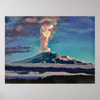Volcano 11 cmyk poster
