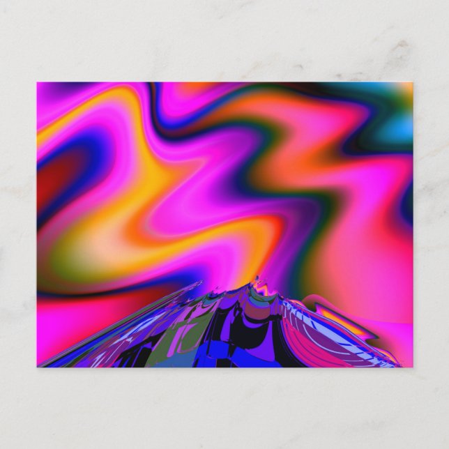 Volcano 2 Bra Fractal Art Vykort (Framsida)