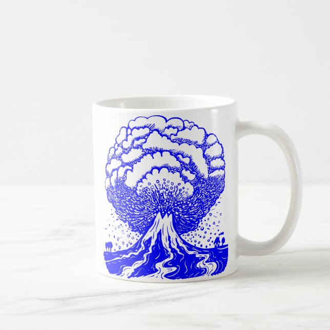 Volcano - Blue Kaffemugg (Höger)