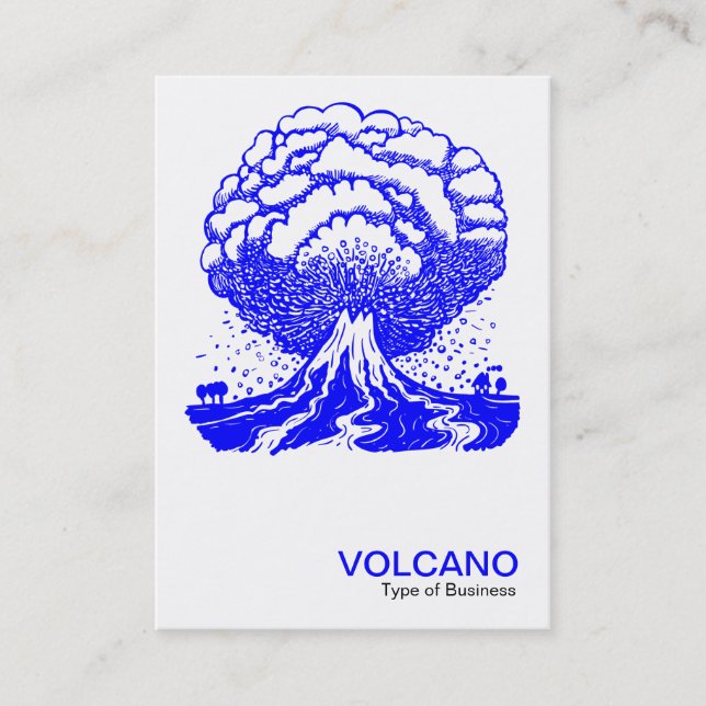 Volcano - Blue Visitkort (Framsida)