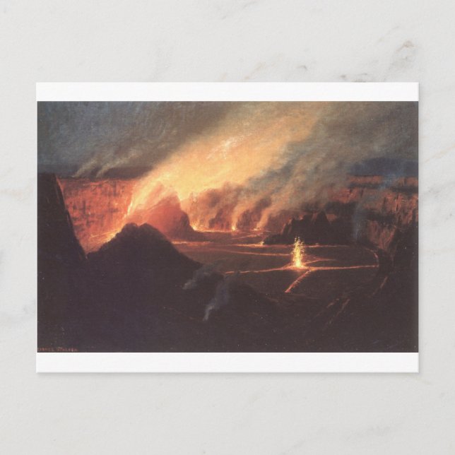 Volcano, ca 1880 s Hawaii Vykort (Framsida)