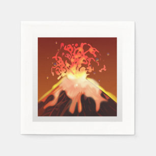 Volcano - Emoji Pappersservett