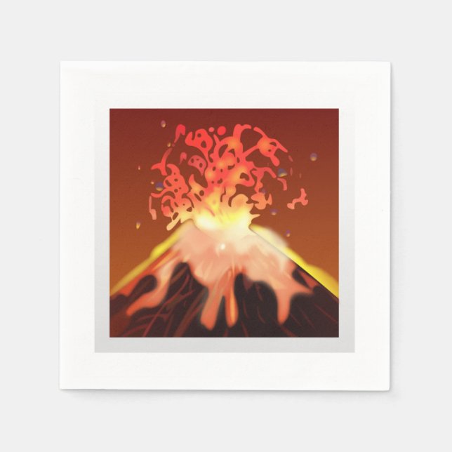 Volcano - Emoji Pappersservett (Framsidan)