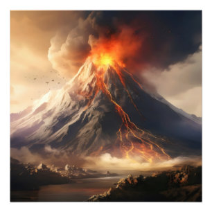 Volcano Eruption Fototryck
