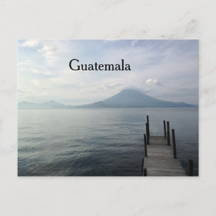 Volcano från Sjö Atitlan Guatemala Vykort