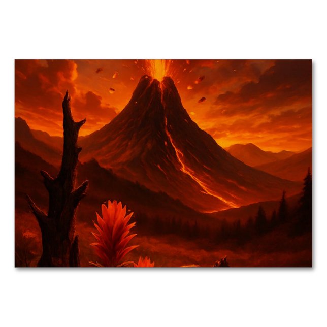 Volcano Fury - Bold Nature Art Bordsnummer (Framsidan)