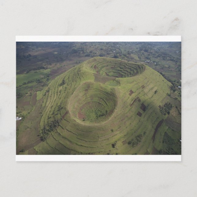 Volcano i Afrika Vykort (Framsida)