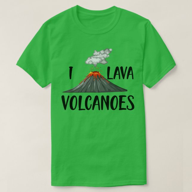 Volcano I lava-vulkaner T Shirt (Design framsida)
