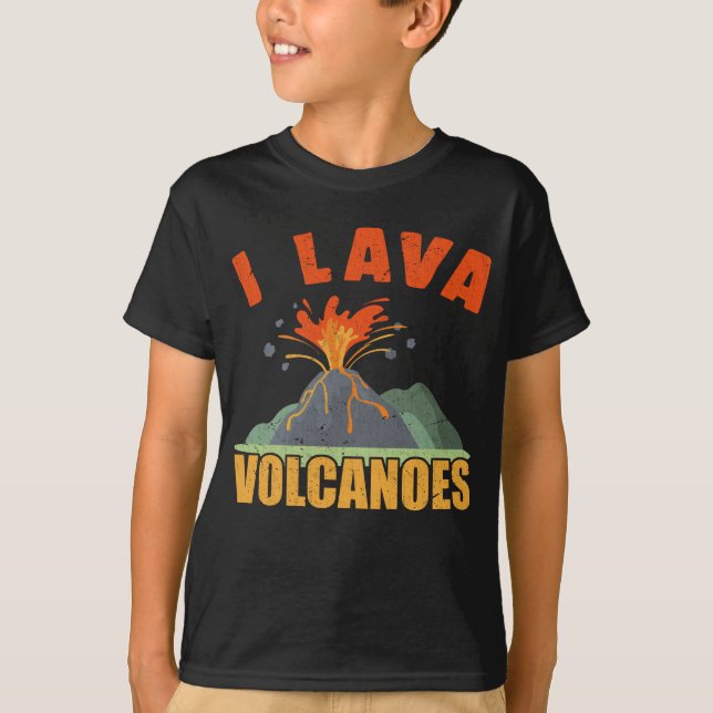 Volcano Lava Älskare Funny Geology T Shirt (Framsida)