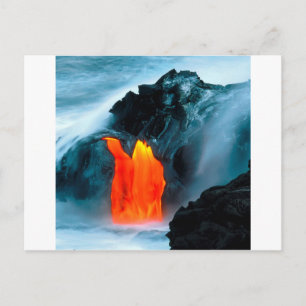 Volcano Lava-flöde från Kilauea Hawaii Vykort