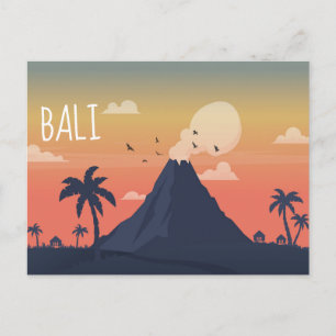 Volcano Mountain Scene Designer Vykort