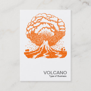Volcano - Orange Visitkort