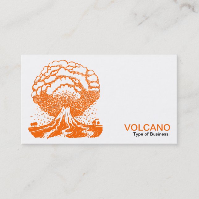 Volcano - Orange Visitkort (Framsida)