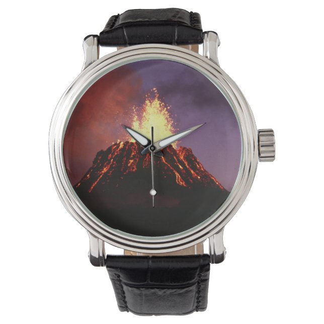 Volcano på Hawaiianska öarna Armbandsur (Framsida)