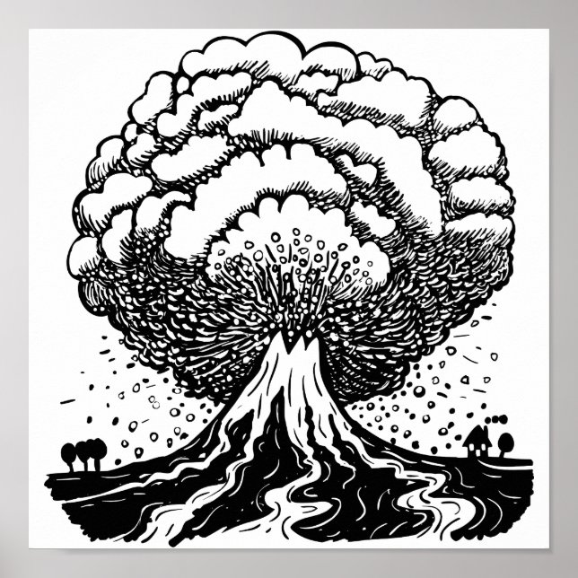Volcano Poster (Framsidan)