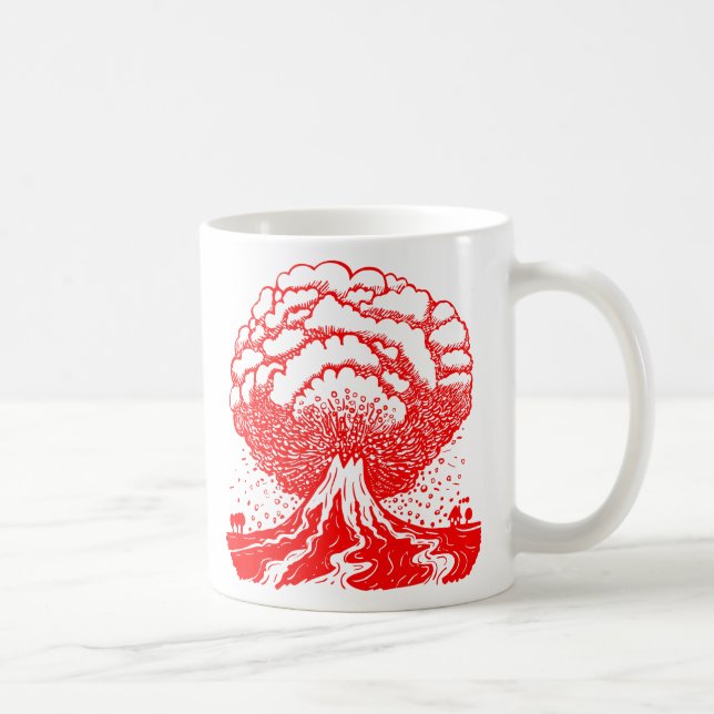 Volcano - Red Kaffemugg (Höger)
