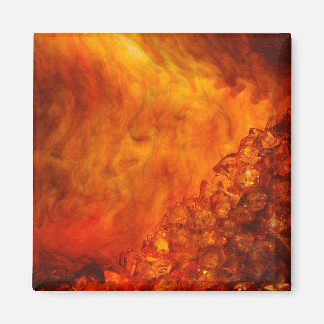 "Volcano"-samling, original Lyrical Abstraction Magnet (Framsidan)