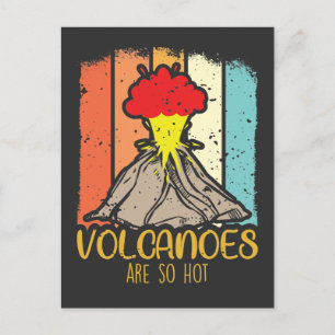 Volcano science Vulkaners Lawa Hett explosion Vykort