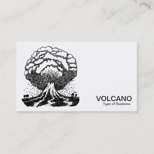 Volcano - Svartvit Visitkort