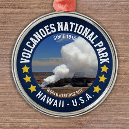 Volcanoes National Park Hawaii Julgransprydnad Metall