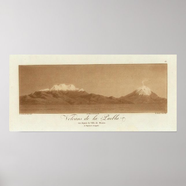 Volcanos från Mexico City Poster (Framsidan)