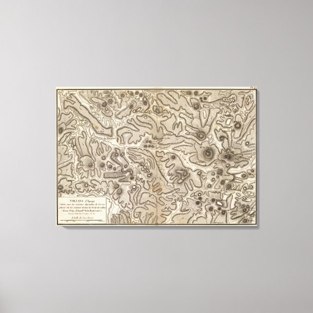 Volcans Haute Loire Canvastryck (Framsida)