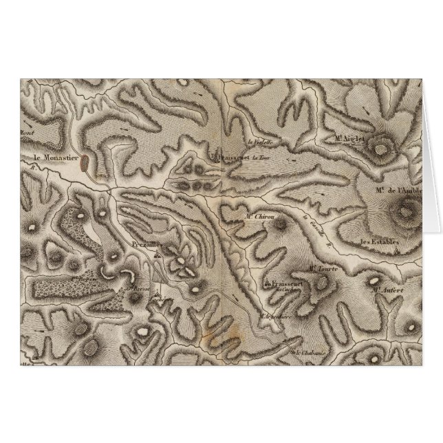 Volcans Haute Loire Hälsningskort (Framsidan Horizontal)